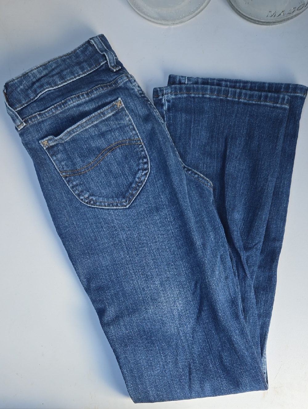 Classic Blue Denim Jeans - Dark Wash